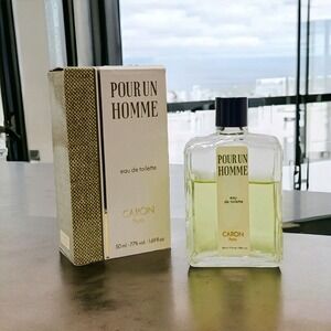CARON PARIS Vintage with BOX POUR UN HOMME EAU De TOILETTE SPLASH 1.69 oz 50 ml